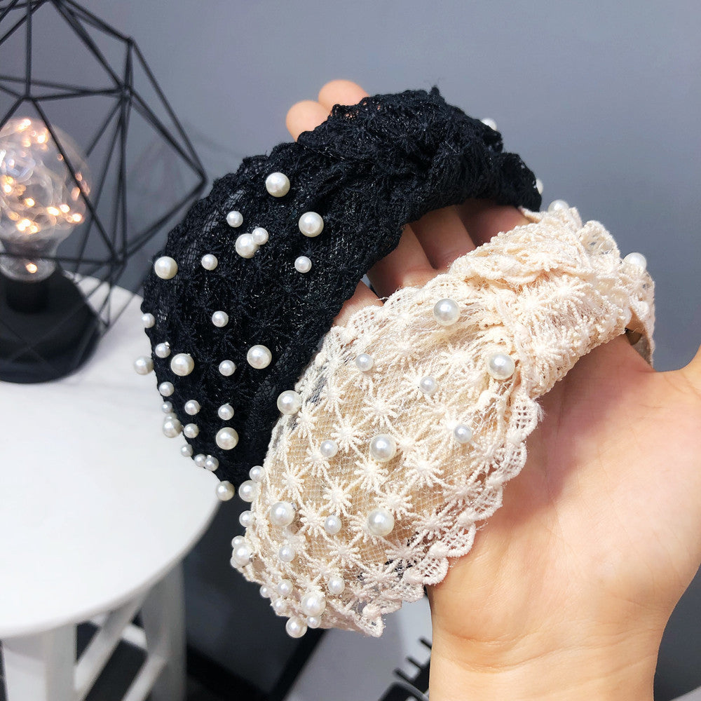 Wholesale Lace Knotted Wide Brimmed Headband